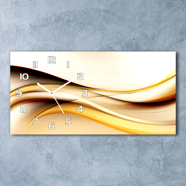 Horloge murale horizontale Motif de la vague