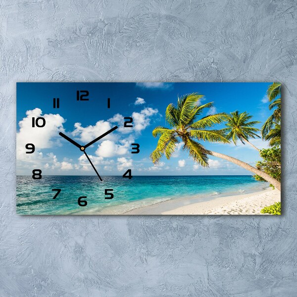 Horloge horizontale Plage des Maldives