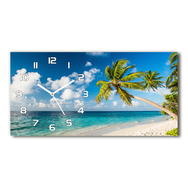 Horloge horizontale Plage des Maldives