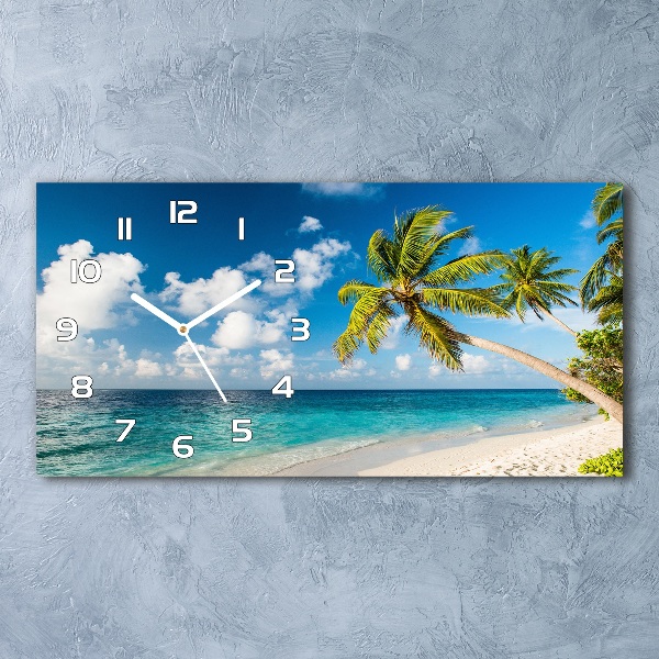 Horloge horizontale Plage des Maldives