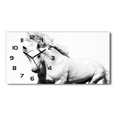 Horloge horizontale Cheval blanc