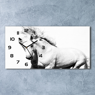 Horloge horizontale Cheval blanc