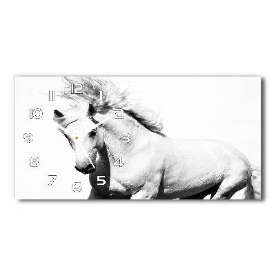 Horloge horizontale Cheval blanc