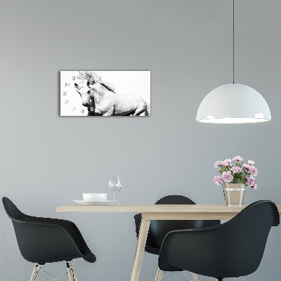 Horloge horizontale Cheval blanc
