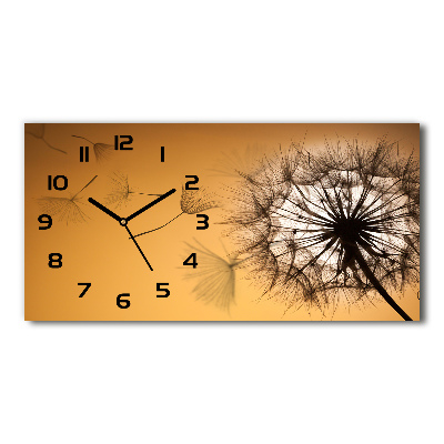 Horloge rectangulaire horizontale Pissenlit