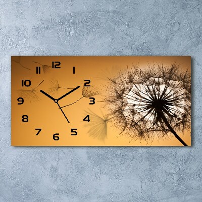 Horloge rectangulaire horizontale Pissenlit