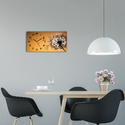 Horloge rectangulaire horizontale Pissenlit