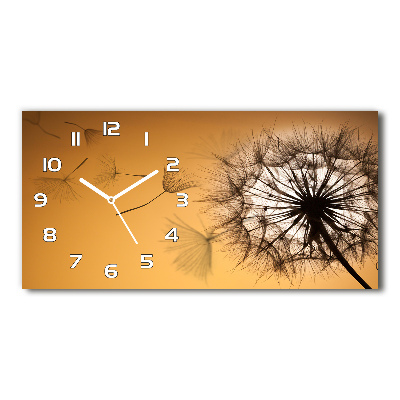 Horloge rectangulaire horizontale Pissenlit