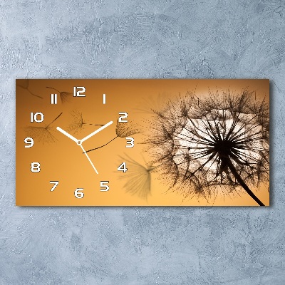 Horloge rectangulaire horizontale Pissenlit