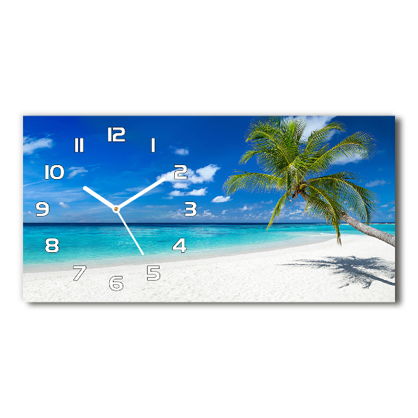 Horloge horizontale Plage exotique