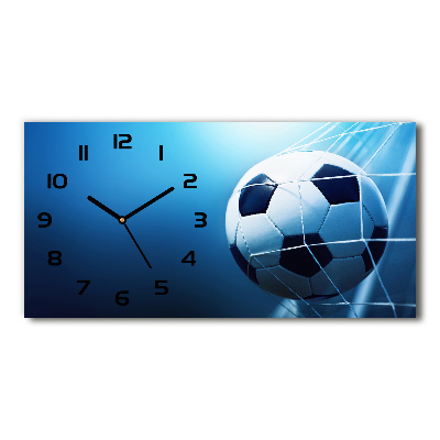 Horloge murale horizontale Une balle dans le but