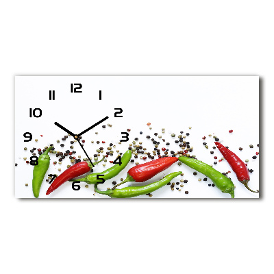 Horloge murale horizontale Piments