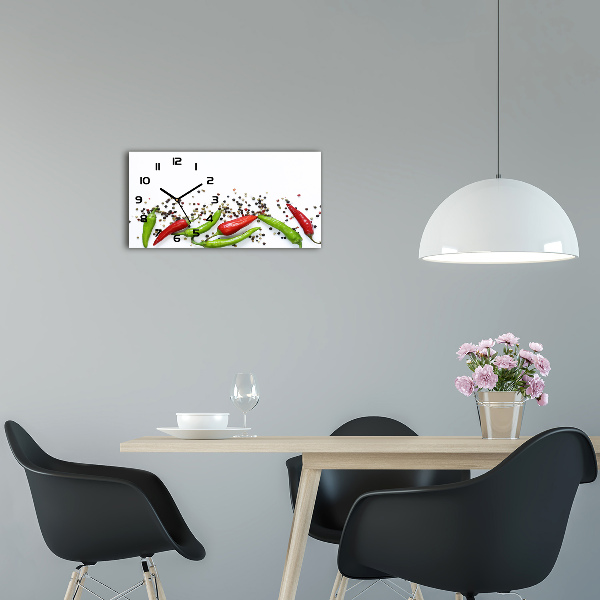 Horloge murale horizontale Piments