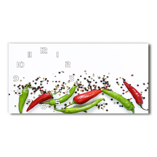 Horloge murale horizontale Piments