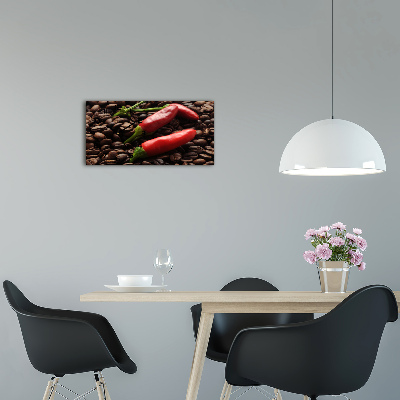 Horloge horizontale Piment et café