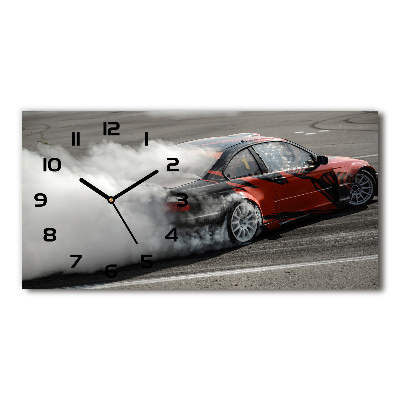Horloge horizontale en verre Piste de drift