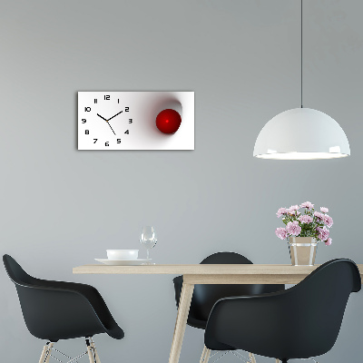 Horloge horizontale en verre Sphère abstraite