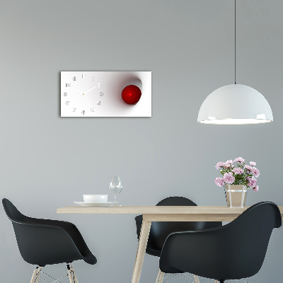 Horloge horizontale en verre Sphère abstraite