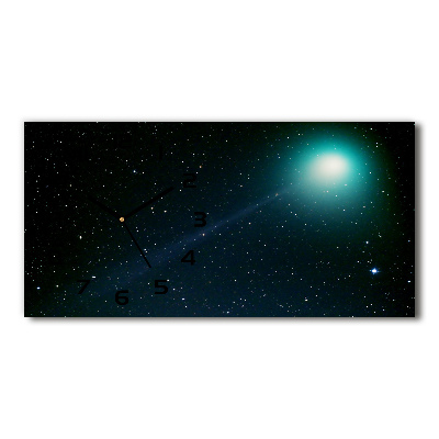 Horloge horizontale en verre Galaxie