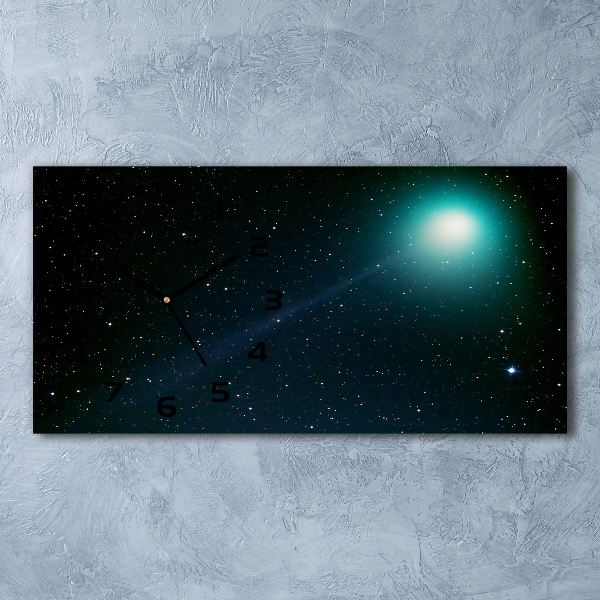Horloge horizontale en verre Galaxie