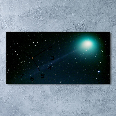 Horloge horizontale en verre Galaxie