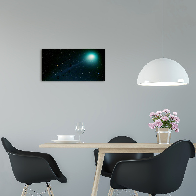 Horloge horizontale en verre Galaxie