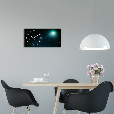 Horloge horizontale en verre Galaxie