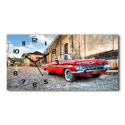 Horloge horizontale Chevrolet rouge