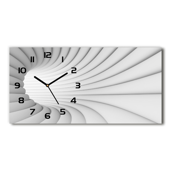 Horloge murale horizontale Tunnel abstrait