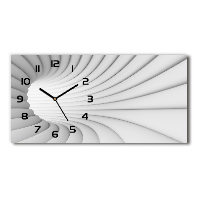 Horloge murale horizontale Tunnel abstrait