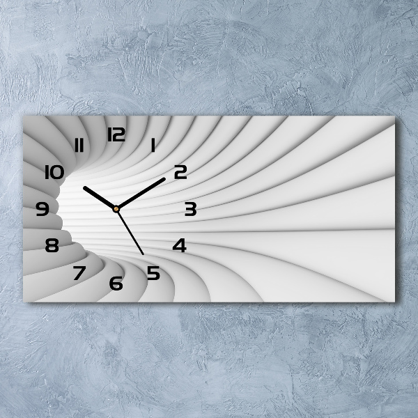 Horloge murale horizontale Tunnel abstrait
