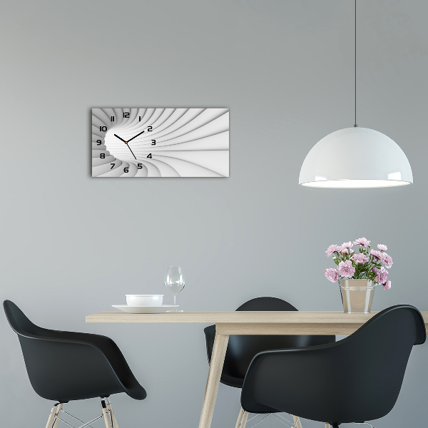 Horloge murale horizontale Tunnel abstrait