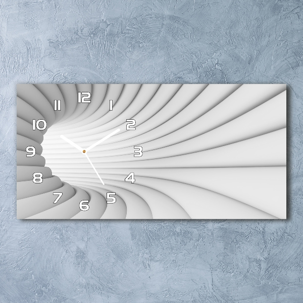 Horloge murale horizontale Tunnel abstrait
