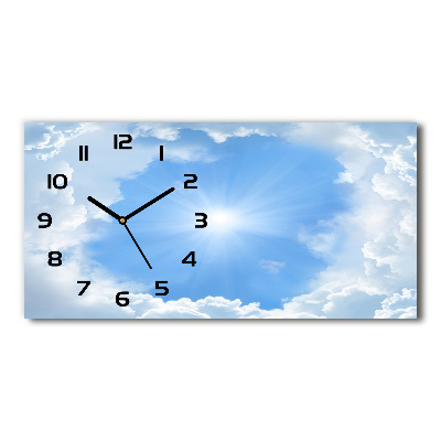 Horloge rectangulaire horizontale Nuages dans le ciel