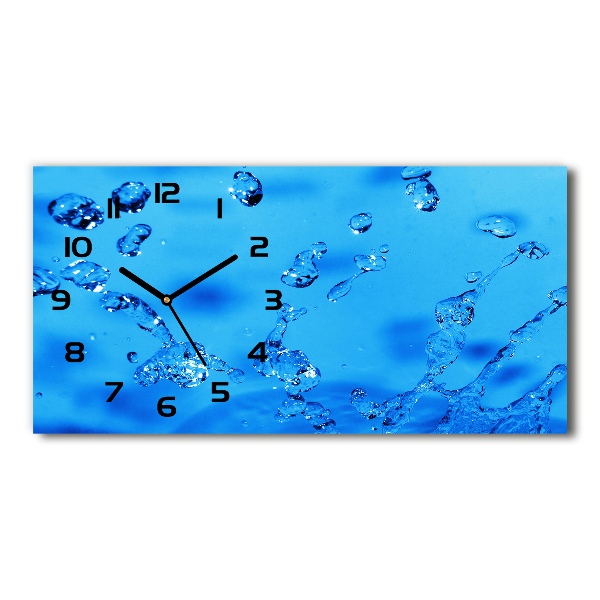 Horloge horizontale Gouttelettes d'eau
