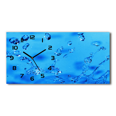 Horloge horizontale Gouttelettes d'eau