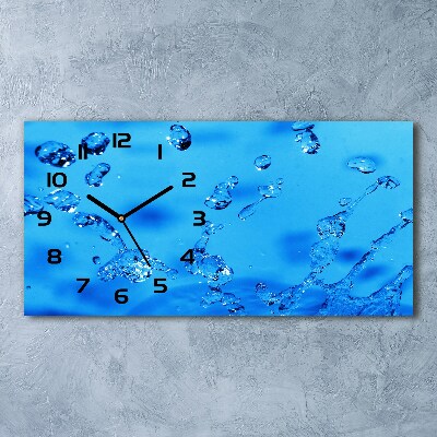 Horloge horizontale Gouttelettes d'eau