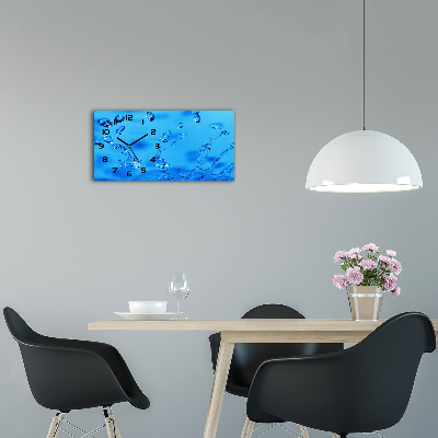 Horloge horizontale Gouttelettes d'eau