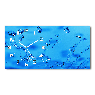 Horloge horizontale Gouttelettes d'eau