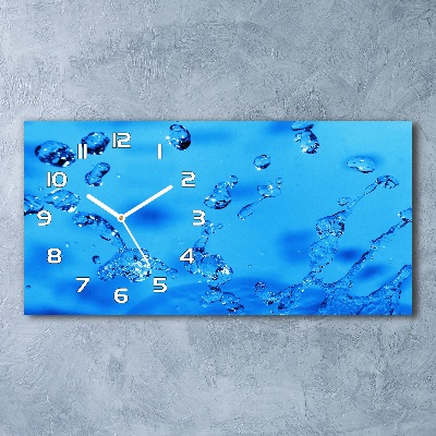 Horloge horizontale Gouttelettes d'eau