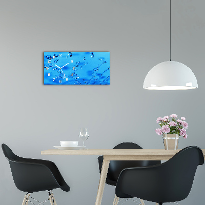 Horloge horizontale Gouttelettes d'eau
