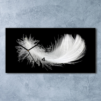 Horloge rectangulaire horizontale Plume