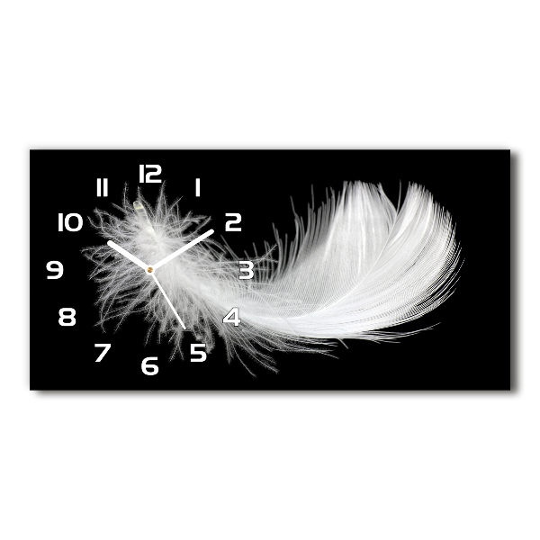 Horloge rectangulaire horizontale Plume