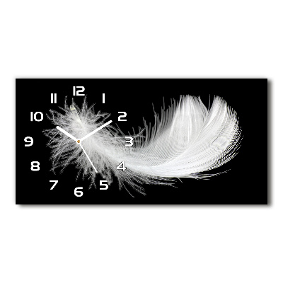 Horloge rectangulaire horizontale Plume