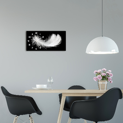 Horloge rectangulaire horizontale Plume