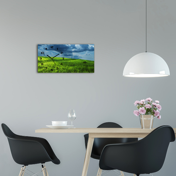 Horloge rectangulaire horizontale Nuages d'orage