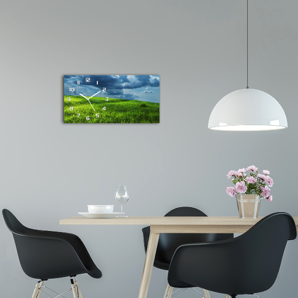 Horloge rectangulaire horizontale Nuages d'orage