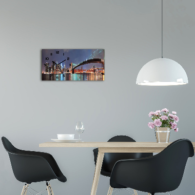 Horloge horizontale en verre Manhattan New York