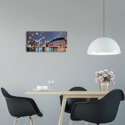 Horloge horizontale en verre Manhattan New York