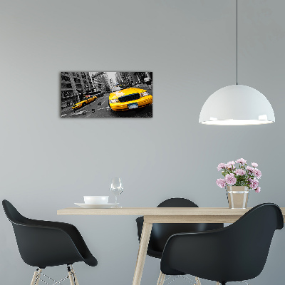 Horloge murale horizontale Taxi New York
